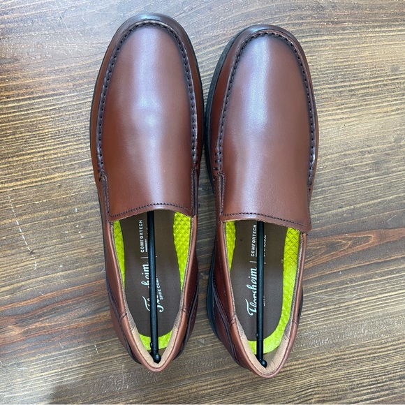 Florsheim Central Venetian Loafers Men Brown Cognac 11 W NEW - Picture 4 of 8